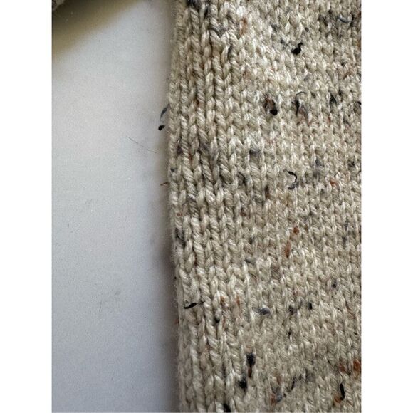 Kids oatmeal button up grandpa vintage knit unisex cardigan sweater academia - Picture 3 of 4